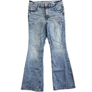 EDGELY Light Acid Wash Y2K Style Flares Women’s Size 12 REG Denim Jeans Normcore